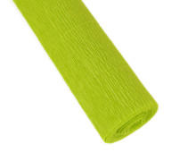 Floristenkrepp - Blumenkrepp - Krepppapier - 1 Rolle - 50cm x 250cm - uni - Apfelgrün