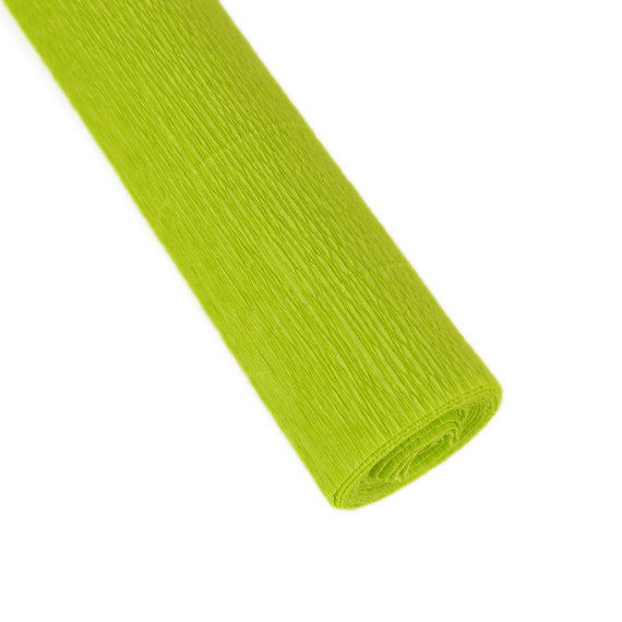 Floristenkrepp - Blumenkrepp - Krepppapier - 1 Rolle - 50cm x 250cm - uni - Apfelgrün