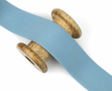 1m Gummiband - Elastisch - Uni - 40mm - Graublau