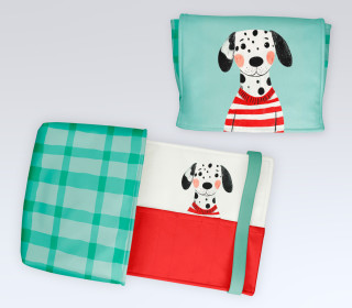 DIY-Nähset - Buch-Organizer - Dalmatiner - Softshell - abby and amy