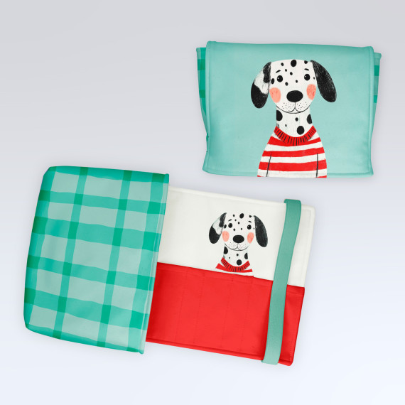 DIY-Nähset - Buch-Organizer - Dalmatiner - Softshell - abby and amy