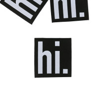 1 XXL Label - hi. - Schwarz/Weiß - Anlukaa