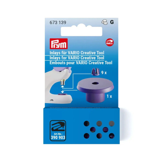 Ersatz-Set für VARIO Creative Tool - 10 Teile - für Lochwerkzeug - Prym