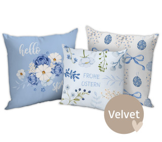 Kissenstoff - DIY - Kissen-Set - Eggs-quisite - Velvet - abby and amy