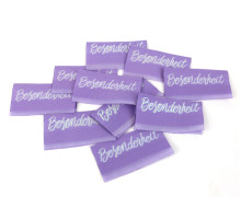 1 Label - Besonderheit - Flieder - Glitzer