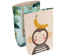 DIY-NÄHSET - Buchtasche - Animal Friends - Affen - Softshell - abby and amy