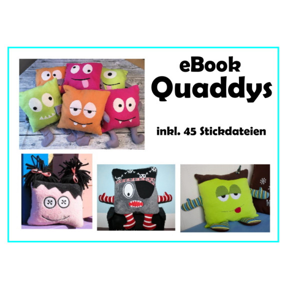 eBook Kuschelkissen Quaddys inkl. 45 Stickdateien