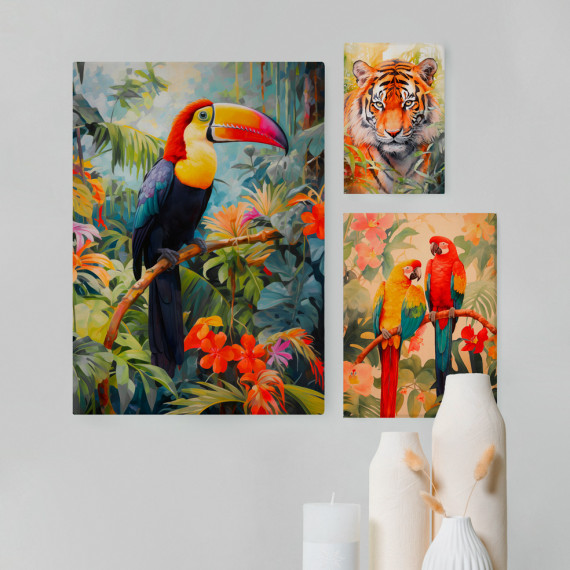 DIY-Paneel - 6 Poster - Tropical Jungle - Outdoorstoff - abby and amy