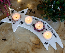 Silikon - Gießform - Sternschnuppe - für Teelichter - Advent - Weihnachten - vielfältig nutzbar
