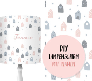 DIY Lampenschirm - Tiny Houses - Set - personalisierbar - zum Selbermachen