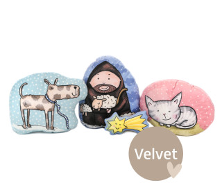 Kissenstoff - DIY - Krippe - Hirte - Weihnachten - formenfroh - Velvet - abby and me - Formkissen-Set