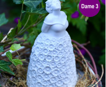 Silikon - Gießform - Schnupperfigur - für Blüten - Feine Gesellschaft - Dekofigur - Dame 3 - vielfältig nutzbar