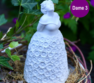 Silikon - Gießform - Schnupperfigur - für Blüten - Feine Gesellschaft - Dekofigur - Dame 3 - vielfältig nutzbar
