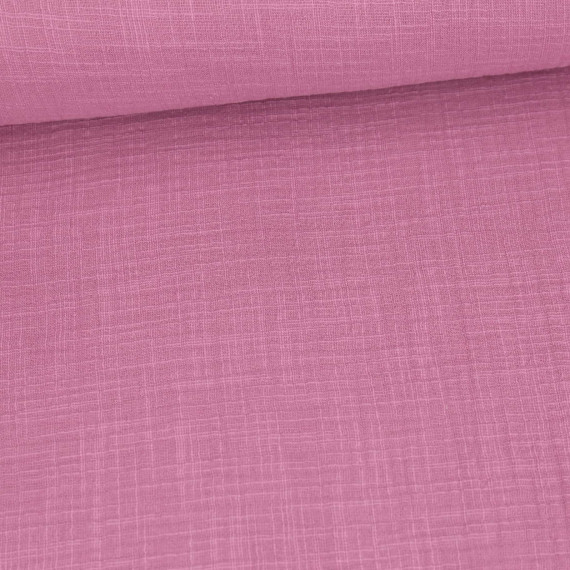 Musselin - Muslin - Double Gauze - Schnuffeltuch - Windeltuch - Uni - Slub-Garn - Altbeere