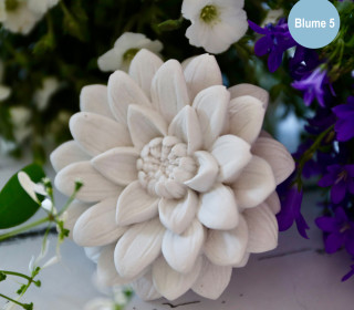 Silikon - Gießform - Blüte - Dekoblüte - spitze Blütenblätter - Blüte 5 - vielfältig nutzbar