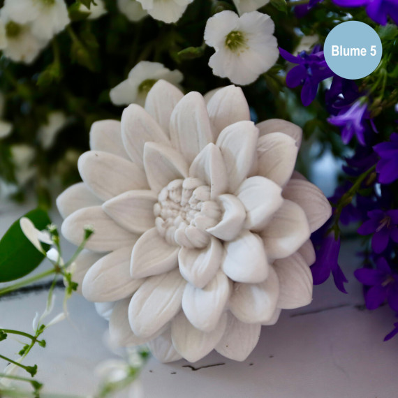 Silikon - Gießform - Blüte - Dekoblüte - spitze Blütenblätter - Blüte 5 - vielfältig nutzbar