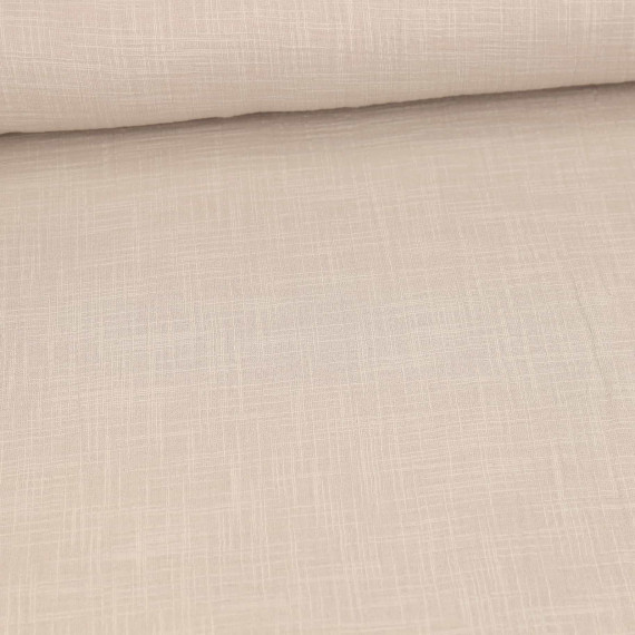 Musselin - Muslin - Double Gauze - Schnuffeltuch - Windeltuch - Uni - Slub-Garn - Sand