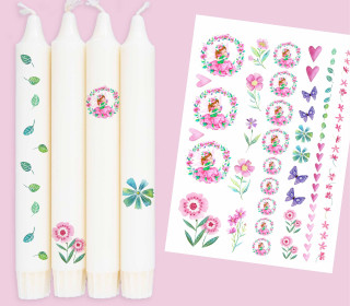 DIN A4 - Tattoofolie - MamaFee - Adoringly Dzio - für Kerzen / Keramik