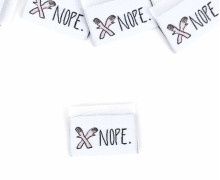 1 Label - NOPE - Hand - Weiß - EMJO-DESIGN