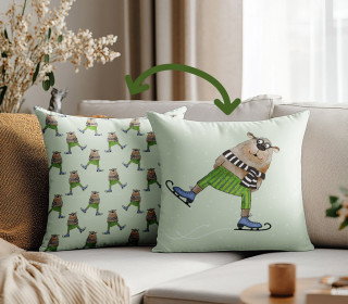 Genähtes Kissen inkl. Inlet - Winterliebe - Bär - ela ideen - Mein Hanseherz