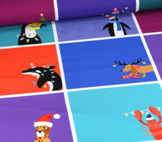 Canvas - DIY-Nähset - Adventskalender - Wild XMas 2025 - Weihnachten - Paneel - Hamburger Liebe