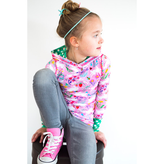 Bio-Sommersweat - French Terry - Bunny Belle - Classics - Rosa - Hamburger Liebe