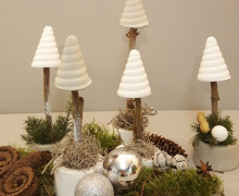 Silikon - Gießform - Tannenbaum - Weihnachtsbaum - Tanne - 8x in einer Form - vielfältig nutzbar