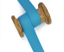 1m Gummiband - Elastisch - Uni - 25mm - Cyanblau