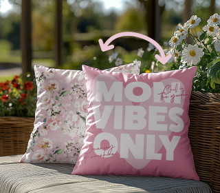 Genähtes Kissen inkl. Inlet - Mom Vibes Only - Mein Hanseherz