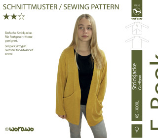 E-Book Strickjacke XS - XXXL