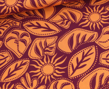 Rosella Stretch - Viskose - Blusenstoff - Abstract Flowers - Bordeaux