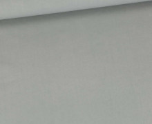 Baumwolle - Popeline - Webware - Stone Washed - Uni - Hellgrau