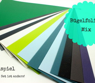 Bügelfolien-Mix - Flockfolien-Set - Bunt (Mengeneinheit: 1piece).