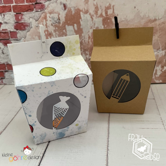 Einschulungsbox * Schultüte * Stift * Geschenkverpackung * Frau_Sabse