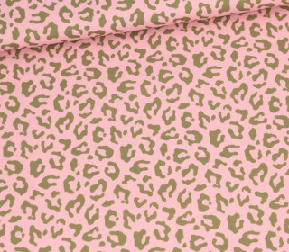 Outdoorstoff - Mini Collection - Leo - Beigerosa/Khakigrün - abby and amy