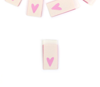 1 Label - Herz - Creme/Rosa - jojulein design