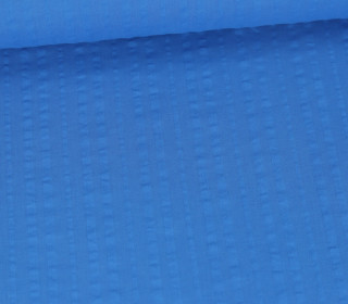Seersucker - Baumwolle - Streifen - Uni - Himmelblau