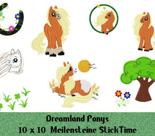 Stick Datei -  Dreamland Ponys 10 x 10 ITH