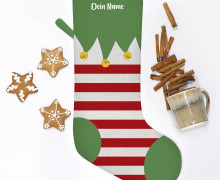DIY-Nähset - Nikolaussocke - Softshell - Kleine Elfe