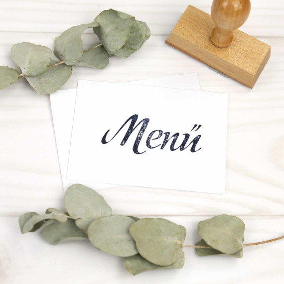 Stempel - Menü - Holzstempel