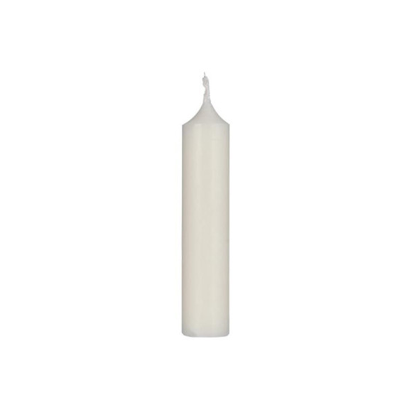 1 kleine Kerze - Kurze Stabkerze - Paraffin - 11cm - Ø 2,2cm