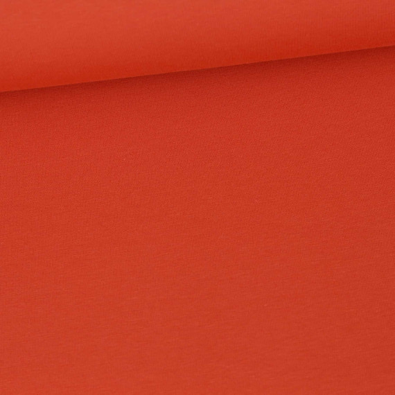 Sommersweat Greta - French Terry - Uni - 250g - Orangerot - #589