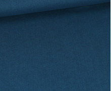 Leinen - Baumwolle - Mischgewebe - Uni - Petrol