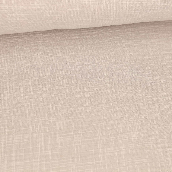 Musselin - Muslin - Double Gauze - Schnuffeltuch - Windeltuch - Uni - Slub-Garn - Sand