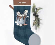 DIY-Nähset - Nikolaussocke - Softshell - Marshies - Dunkelblau - Katzengold Designs