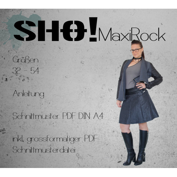 SHO!Rock - ein a-linienförmiger Bahnenrock