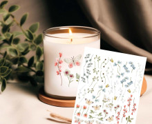Rub-On Sticker - Spring Garden - Stems and Butterflies - Tante Henni Rub-Ons - vielfältig nutzbar