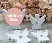 Silikon - Gießform - Engel - 2er Set - Anhänger - mit Stern - Klein - vielfältig nutzbar