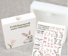 Rub-On Sticker - Lovely Bunnies - Tante Henni Rubon - vielfältig nutzbar - Ostern