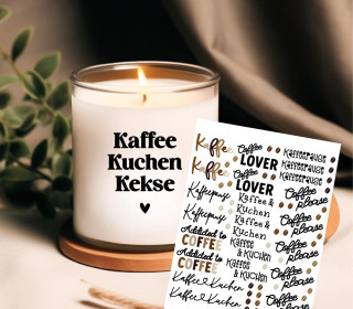 Rub-On Sticker - Kaffee & Kuchen - Tante Henni Rub-Ons - vielfältig nutzbar